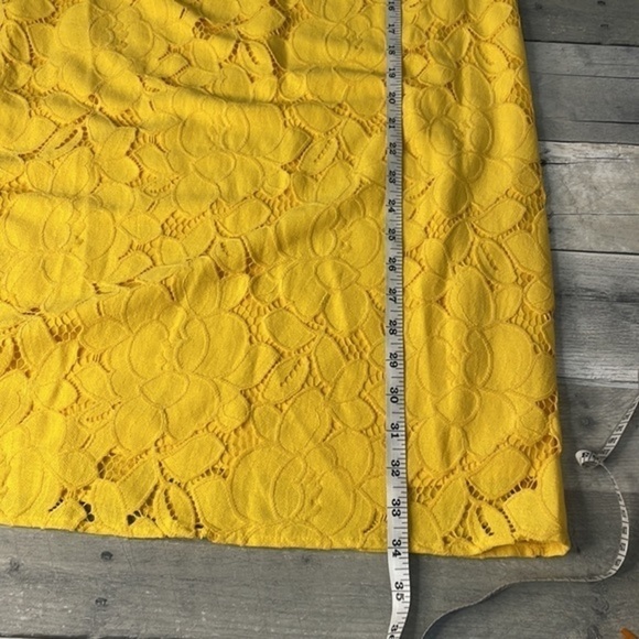 MONTEAU golden yellow flutter cap sleeve dress. Fully lined. Size medium. EUC - Picture 7 of 11